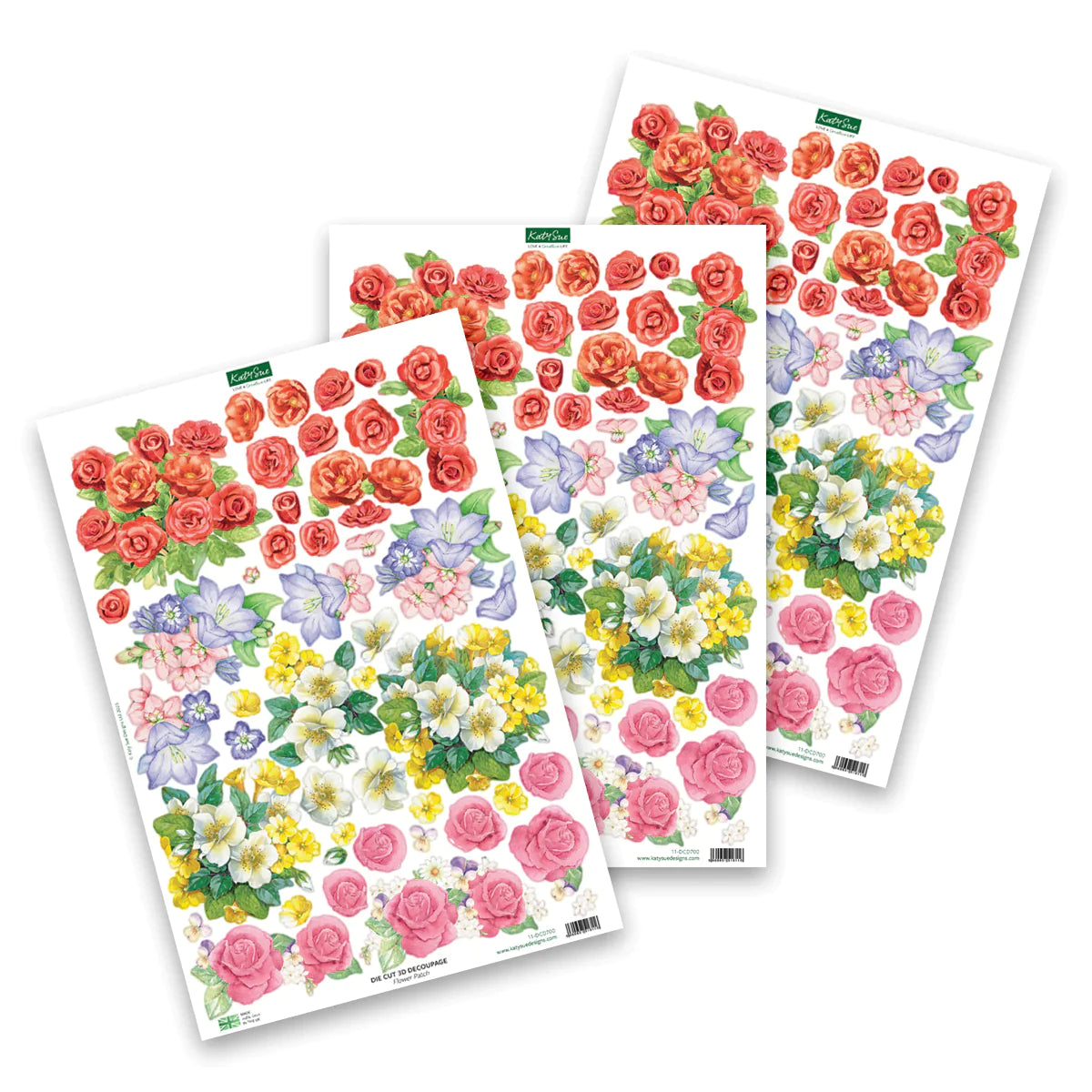 Die Cut Decoupage - Easter Animals & Spring Florals (pack of 12)