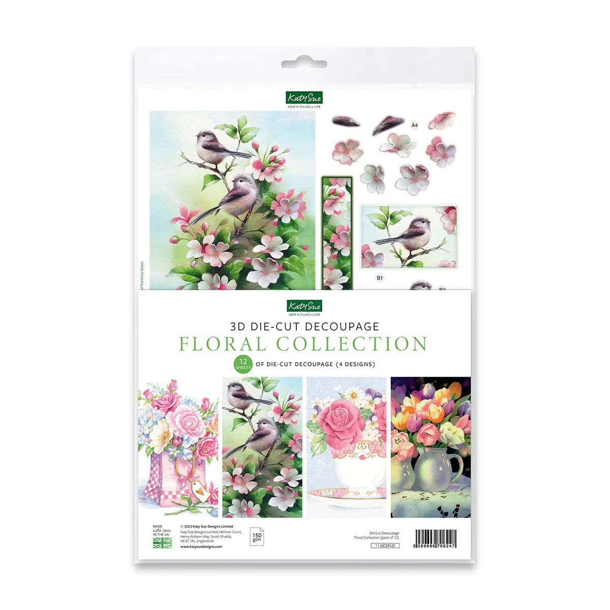 Die Cut Decoupage – Floral Collection (Pack Of 12)