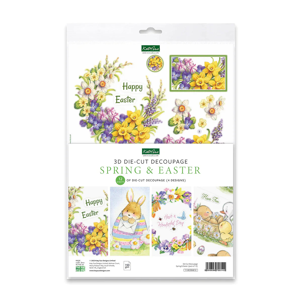 Die Cut Decoupage – Spring and Easter (Pack Of 12)