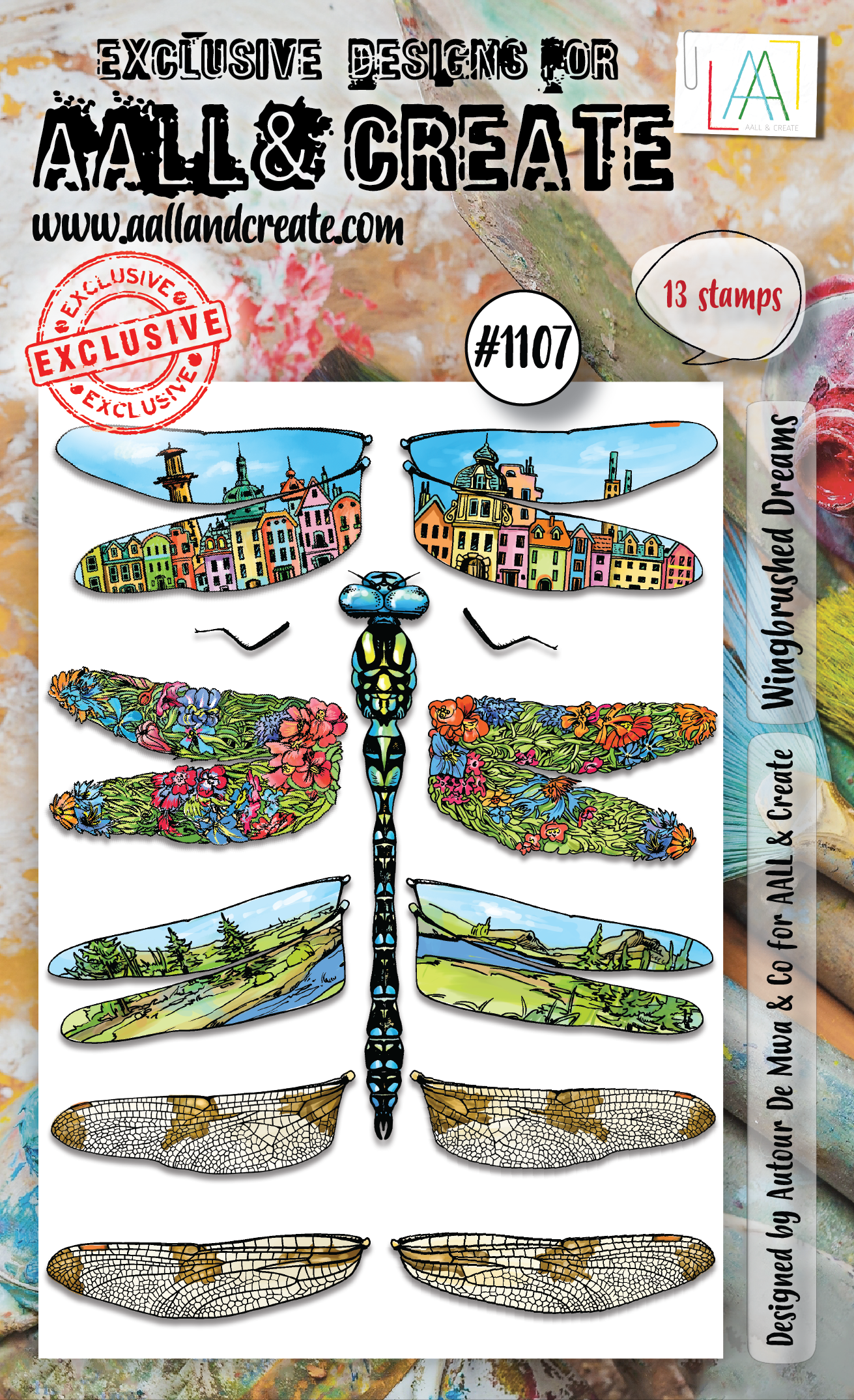 AALL and Create  A6 Stamp Set - 1107 - Wingbrushed Dreams