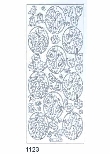 Deco Stickers - Ovals with Flowers