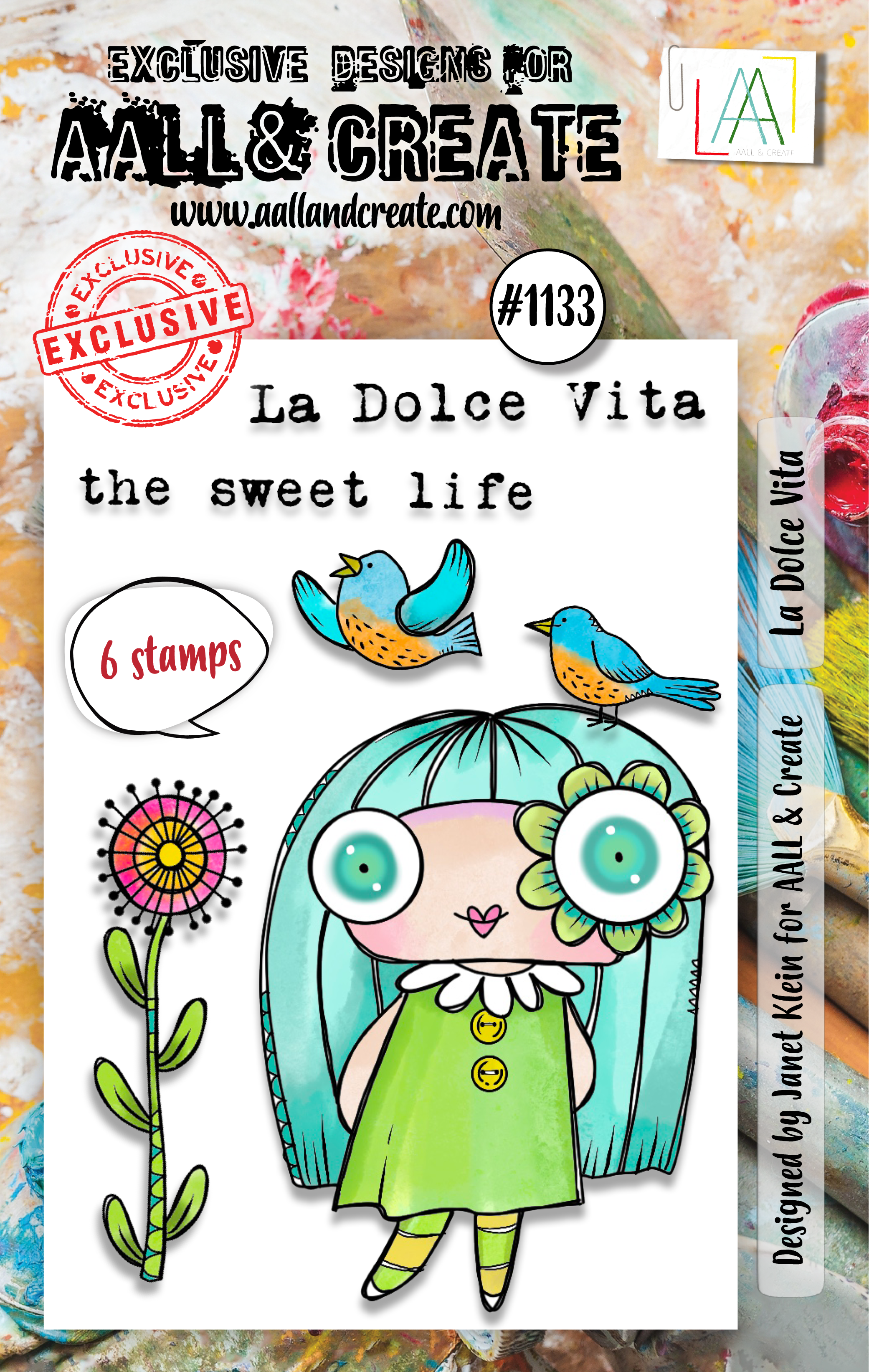 AALL and Create - A7 Stamp Set - La Dolce Vita