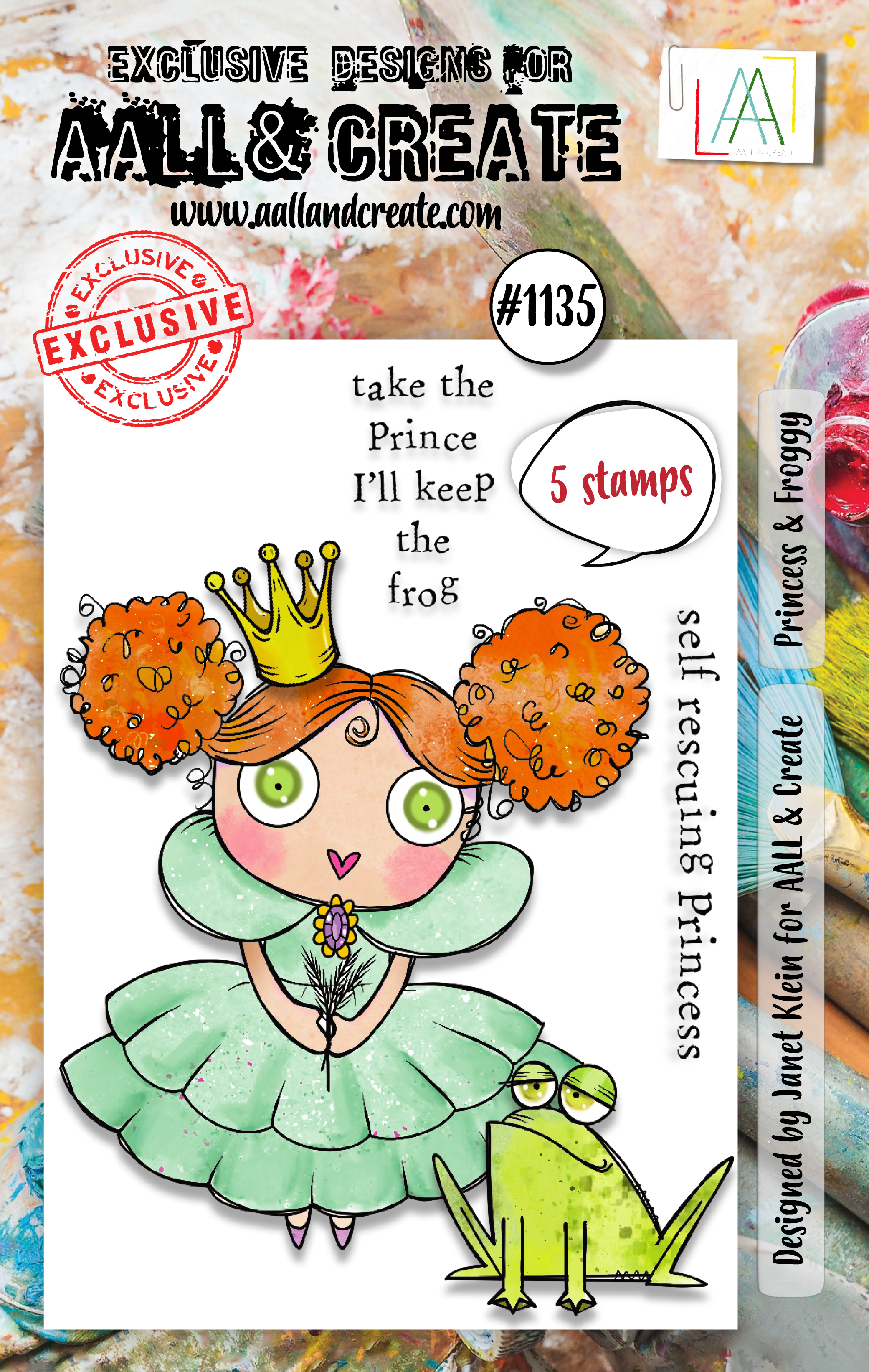 AALL and Create - A7 Stamp Set - Princess & Froggy