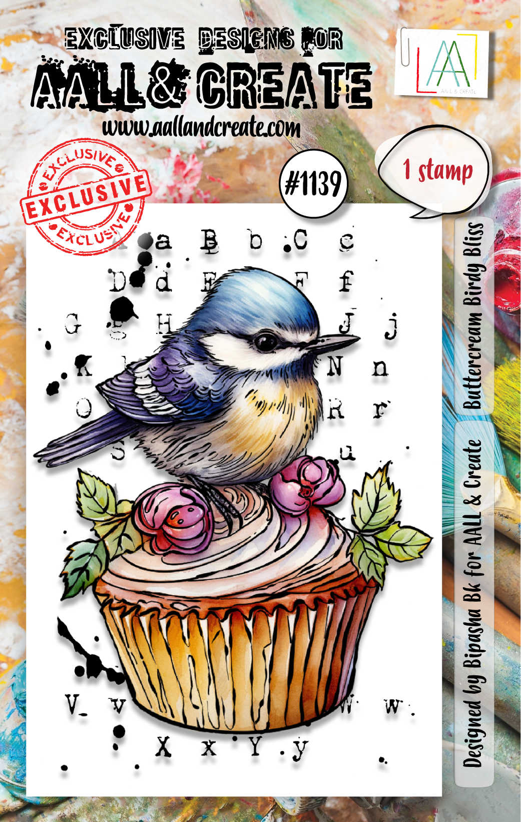 AALL and Create - A7 Stamp Set - Buttercream Birdy Bliss