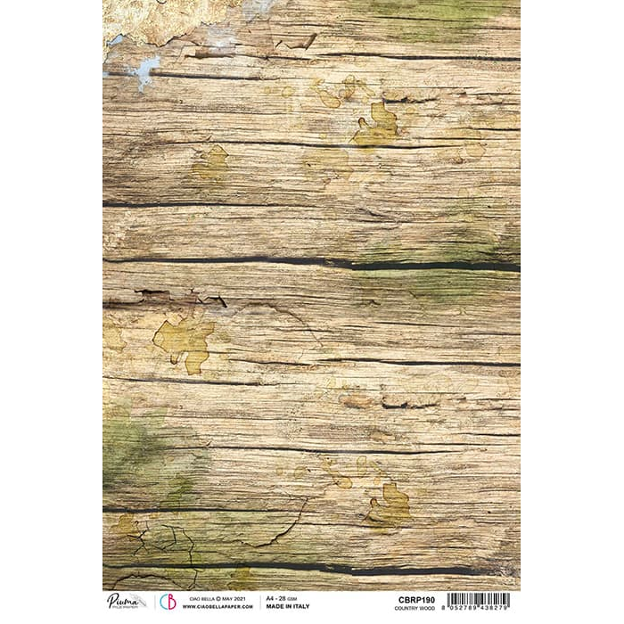 Ciao Bella Rice Paper A4 Rice Paper A4 Country Wood