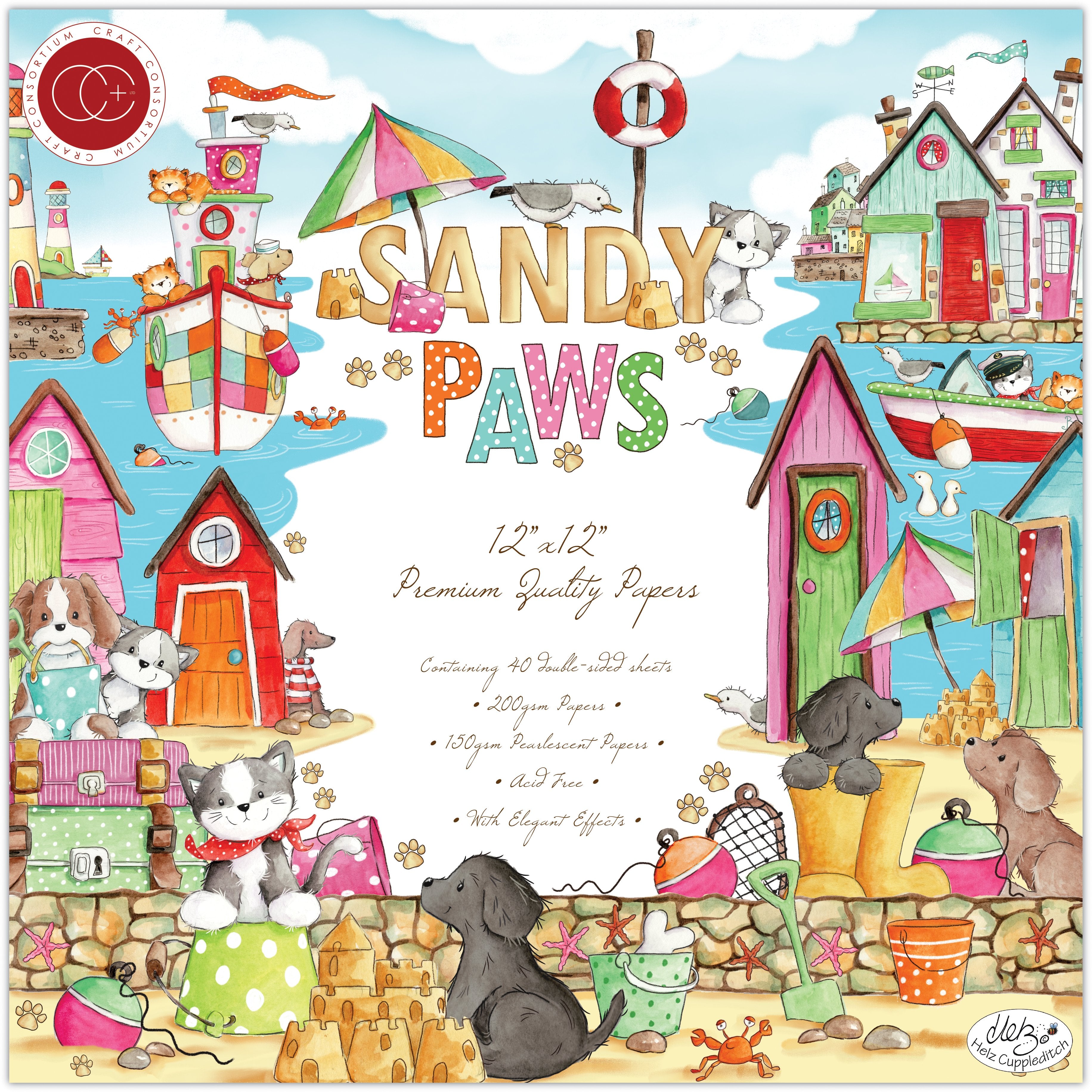 Sandy Paws - 12x12 Paper Pad