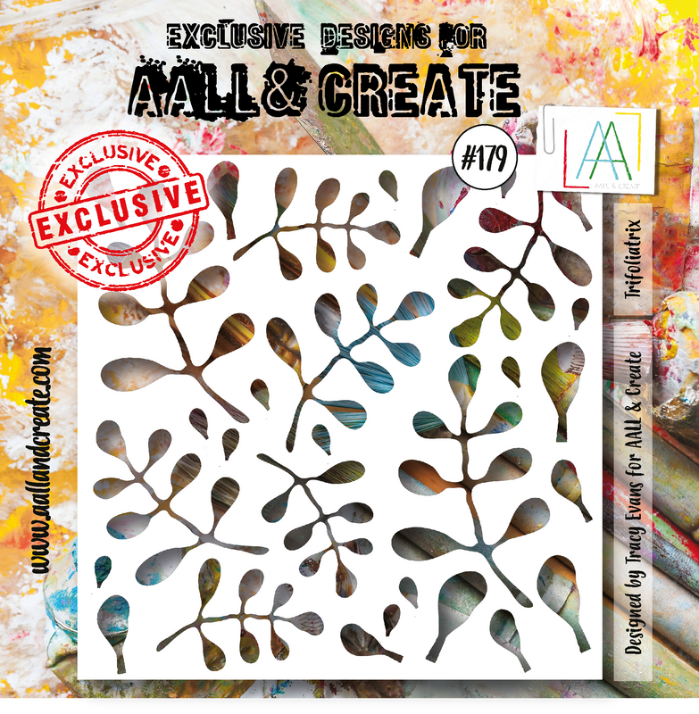 AALL and Create 6"x6" Stencil - #179 - Trifoliatrix