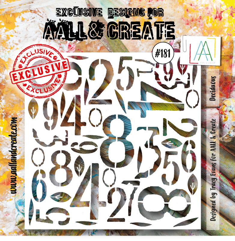 AALL and Create #181 - 6"x6" Stencil - Deciduous