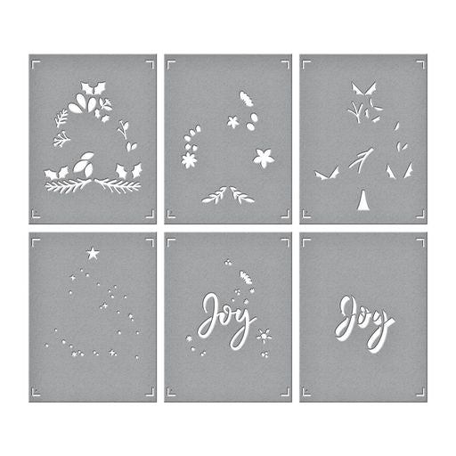 Layered Joy Tree Stencils from the Layered Christmas Stencils Collection