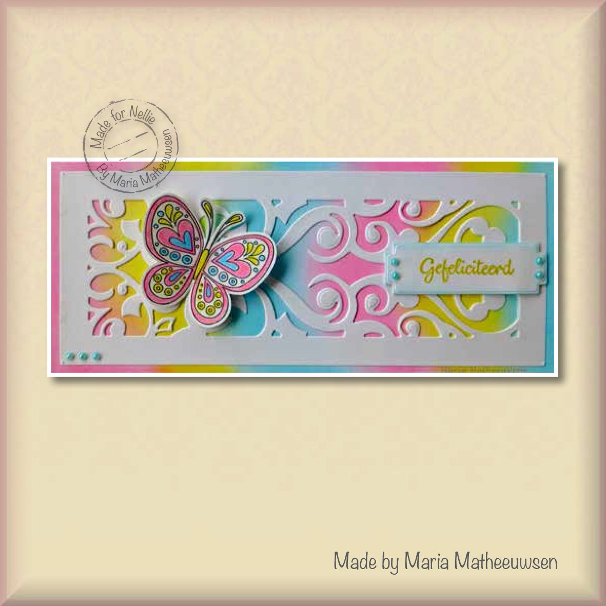 Nellie's Choice Clear Stamp Mandalas Paisley Butterfly