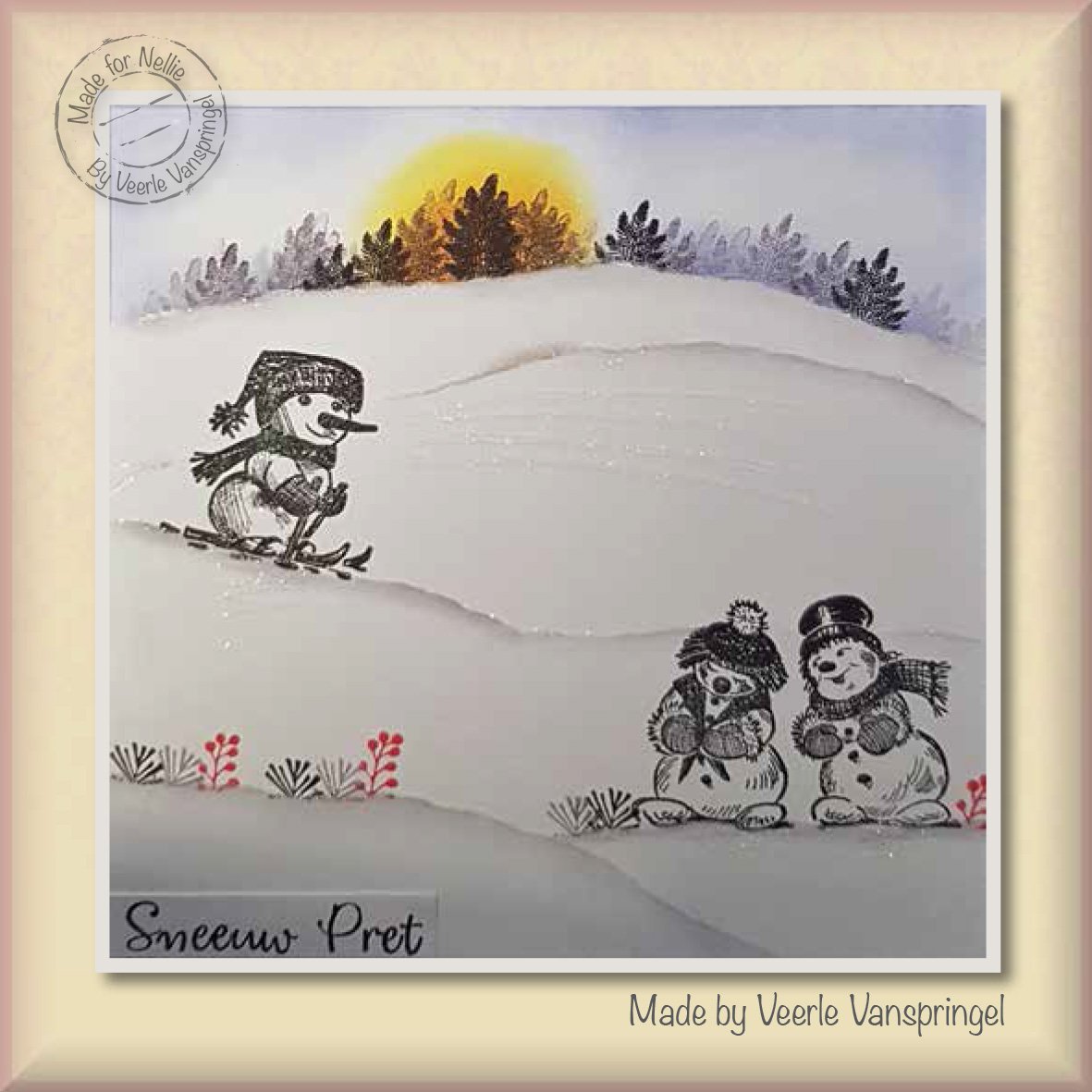 Nellie's Choice Clear Stamp Winter Time - Shy Snowman