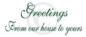 Greetings Rubber Cling Stamp