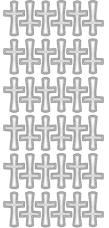 Peel-Off Stickers - Crosses large