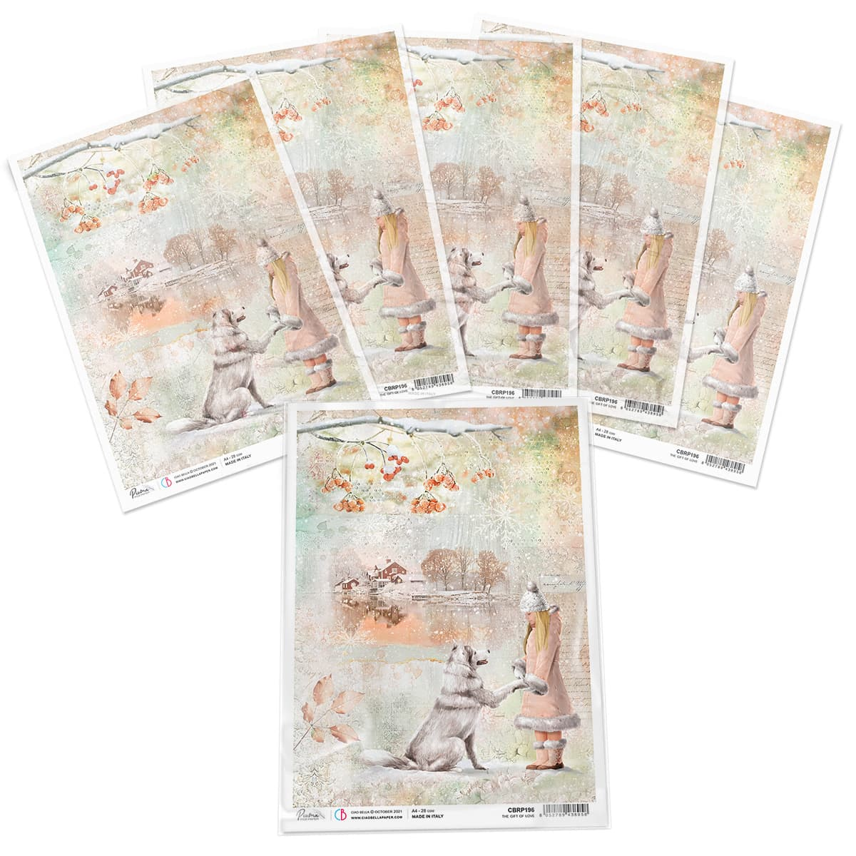 Ciao Bella Rice Paper A4 The Gift of Love