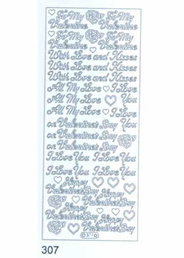 Deco Stickers - All My Love/Happy Valentines