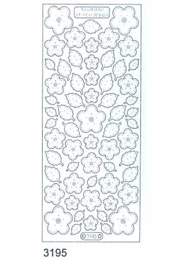 Stitch by Design Stickers - Flowers and leaves