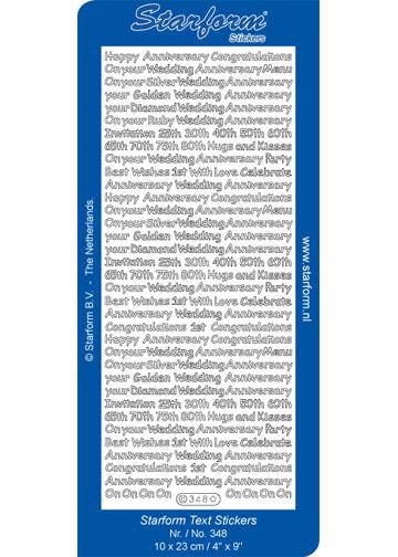 Deco Stickers - Anniversary Sayings