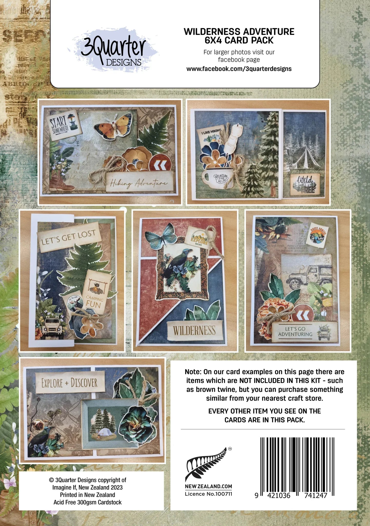 3Quarter Designs - Card Collection - Wilderness Adventures