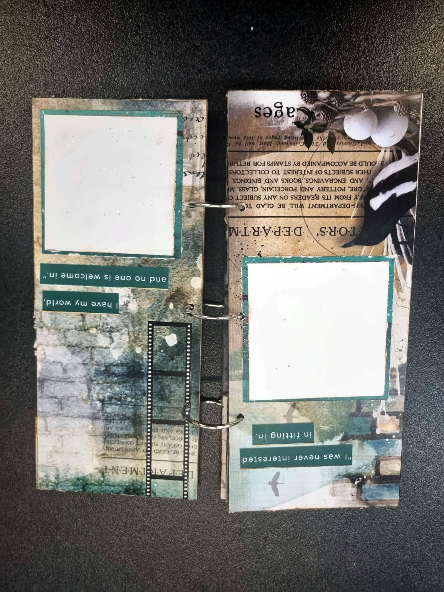 3Quarter Designs - Mini Album Base Kit - Urban Turquoise