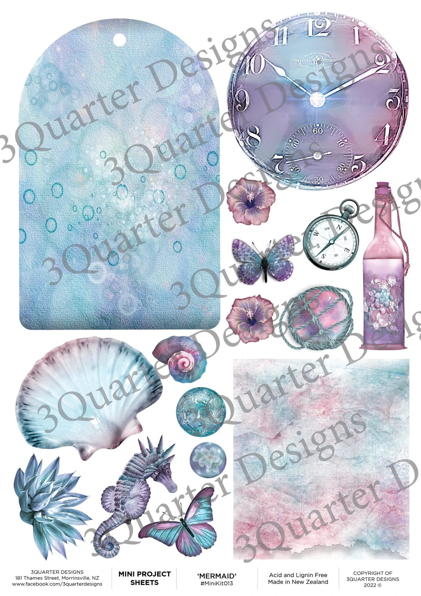 3Quarter Designs - Mini Project Sheet - Mermaid