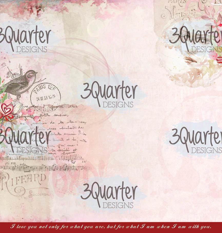 3Quarter Designs - 12" X 12" Paper Pack  - Always Yours