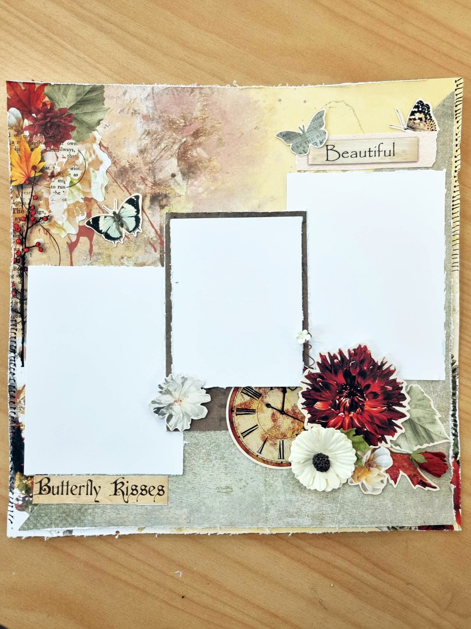 3Quarter Designs - 12" X12" Paper Pack - Autumn Butterfly