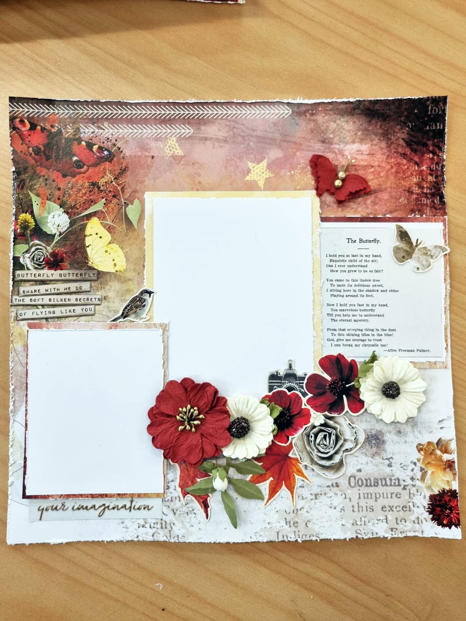 3Quarter Designs - 12" X12" Paper Pack - Autumn Butterfly