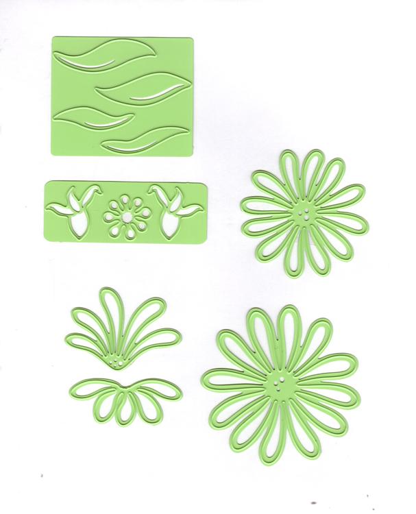 Lea'bilitie Multi die flower 9 Chrysant, cut & embossing die