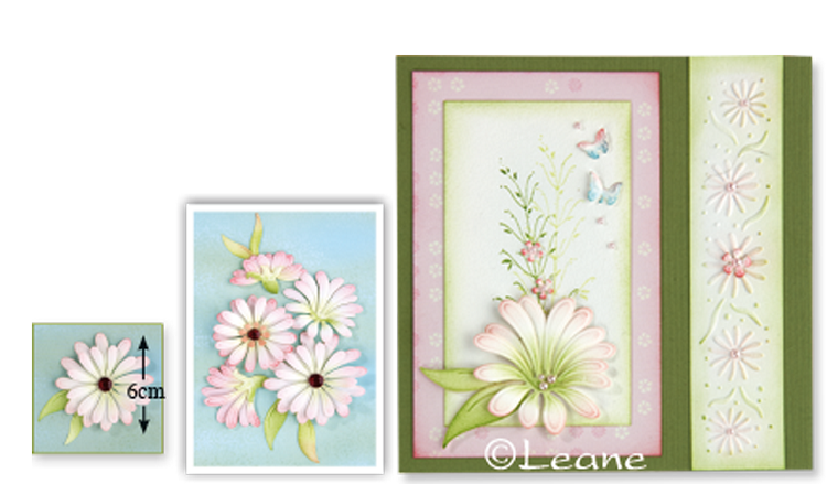 Lea'bilitie Multi die flower 9 Chrysant, cut & embossing die