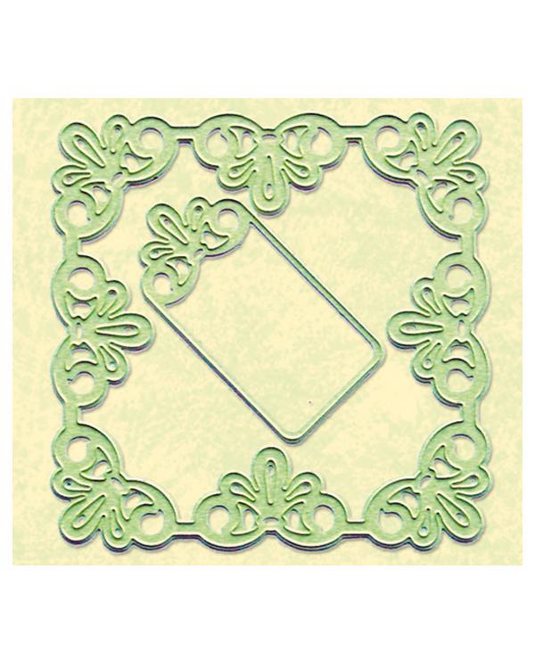 Lea'bilitie Die - frame square lace cut and embossing die