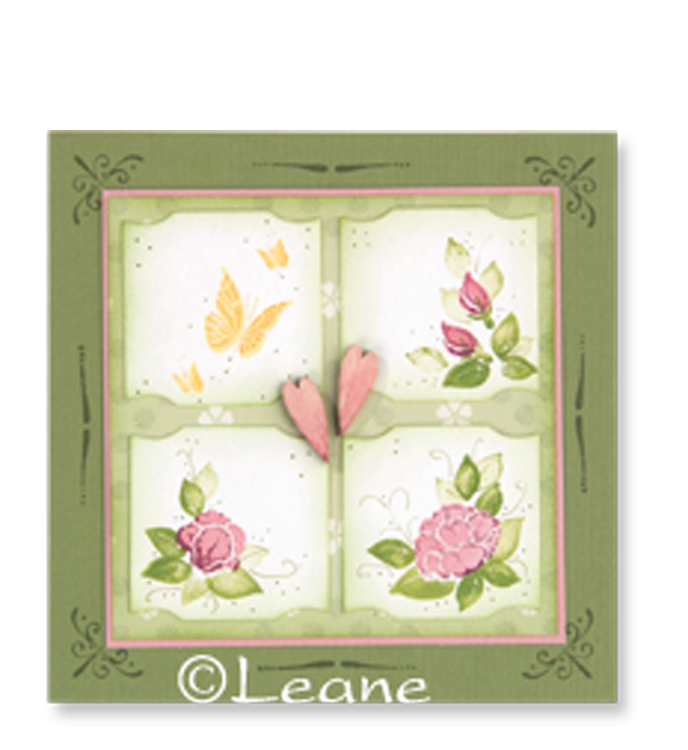 LeCreaDesign clear stamp Flower combi