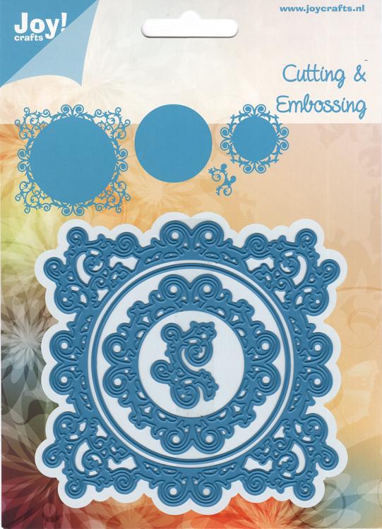 Joy! Crafts - Cut-Emboss Die Square Doily with Swirls
