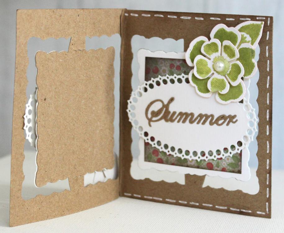 Joy! Crafts Cutting Die - Card Model Square + Chic Stencil