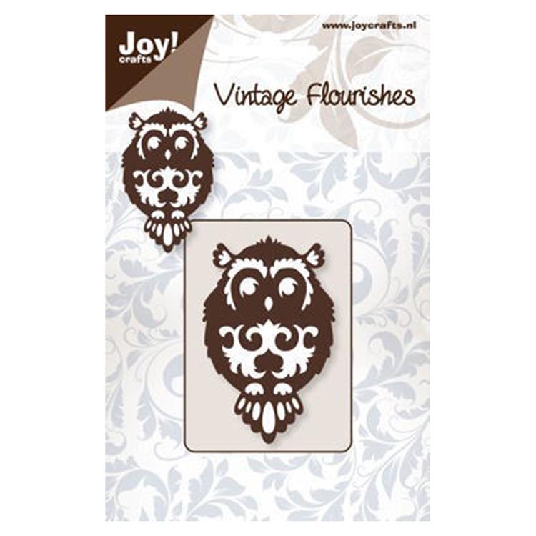 Joy! Crafts Dies - Vintage Flourishes-Owl