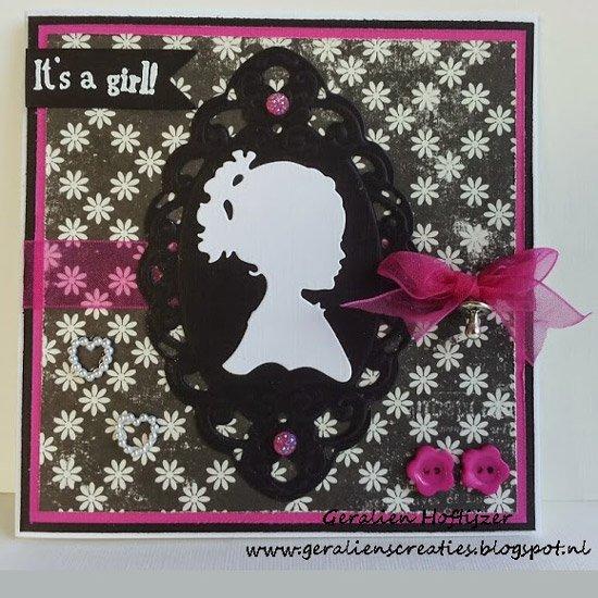 Marianne Design: Creatables Dies - Silhouette Girl With Ponytail