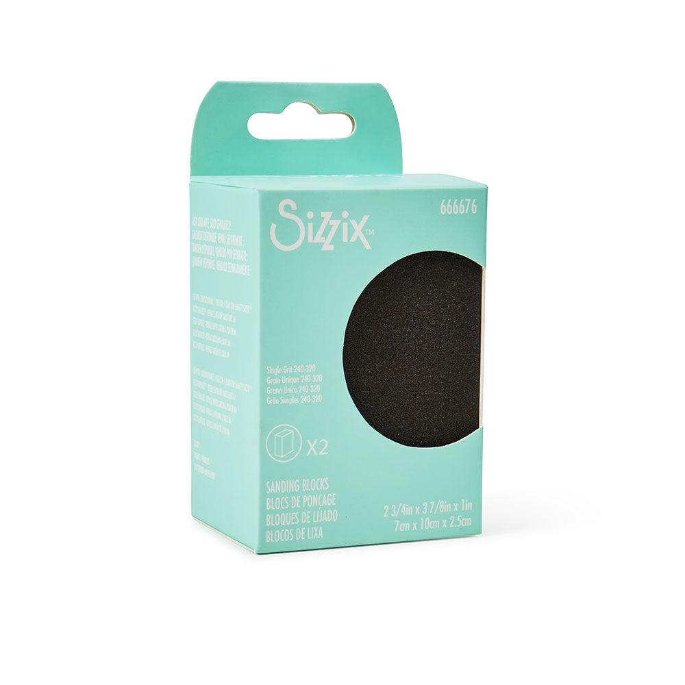 Sizzix Making Essentials Sanding Blocks, 2 3/4" x 3 7/8" x 1”, 2PK
