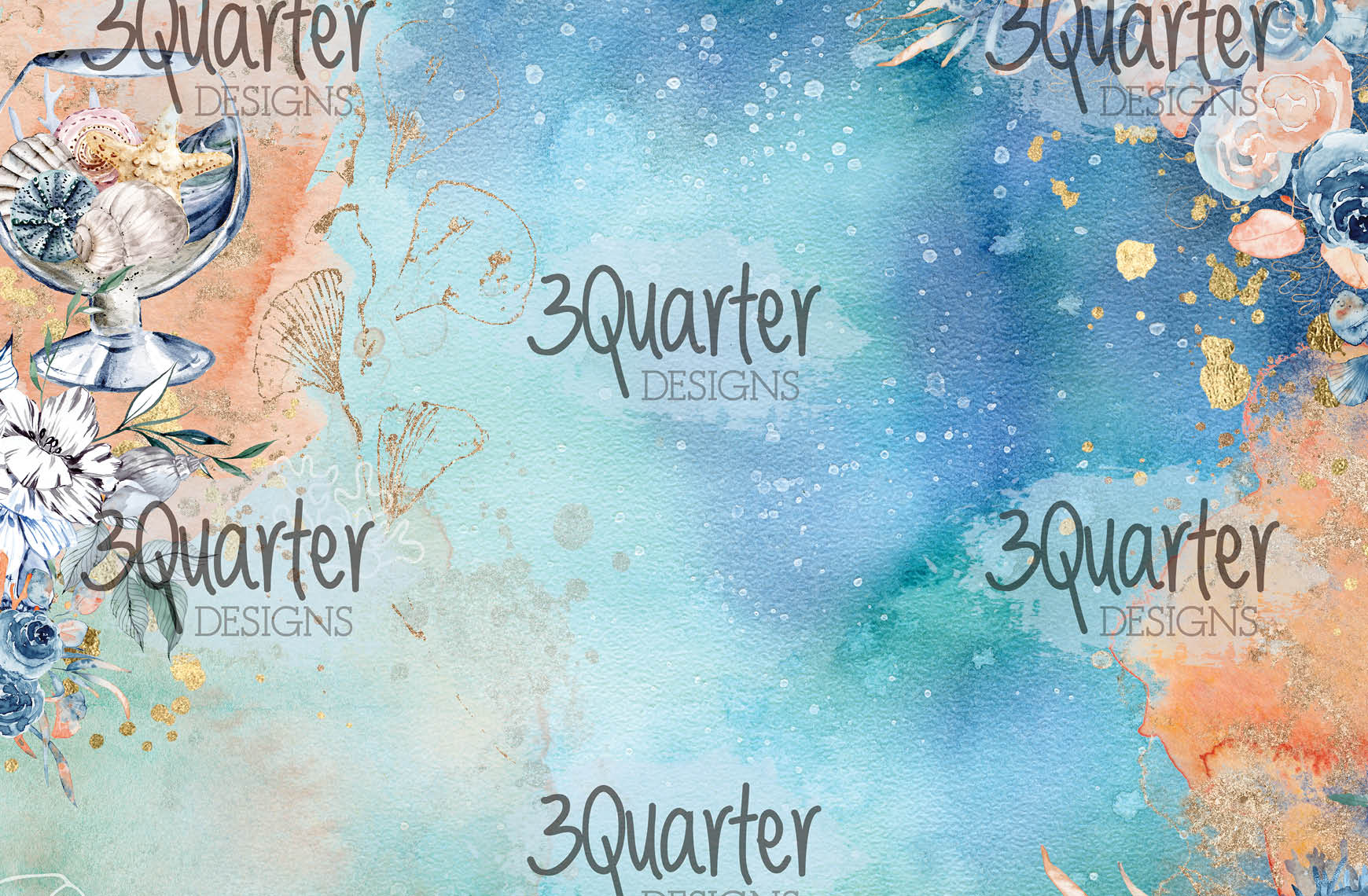 3Quarter Designs - Ocean Lovers - Card Kit