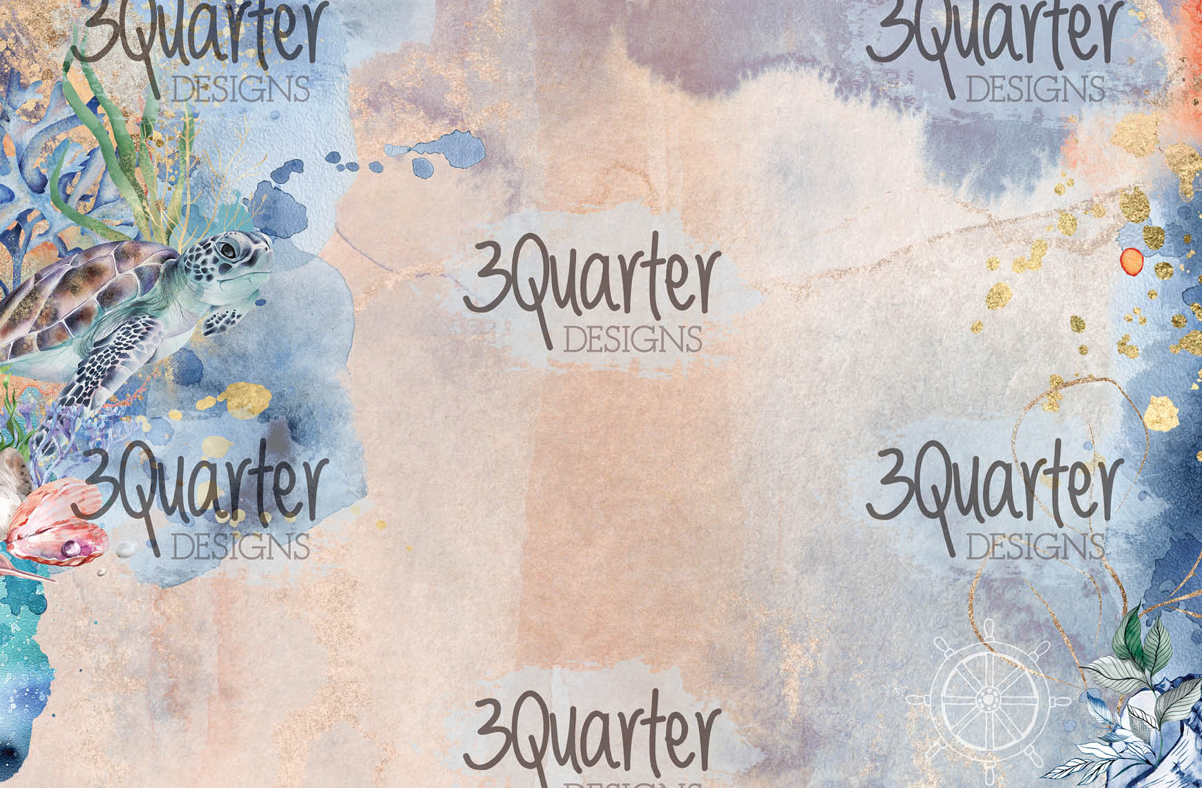 3Quarter Designs - Ocean Lovers - Card Kit