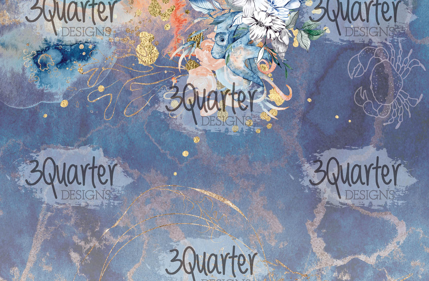 3Quarter Designs - Ocean Lovers - Card Kit