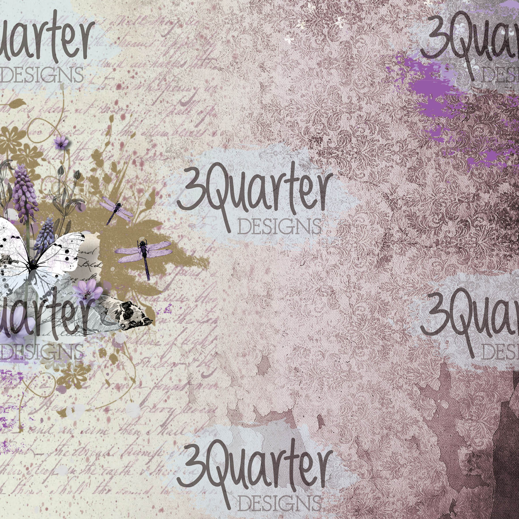 3Quarter Designs - Enchanted Amethyst - Paper Pad 6 x 6