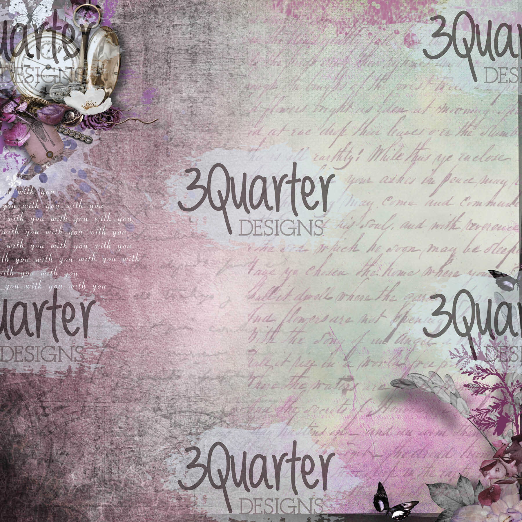 3Quarter Designs - Enchanted Amethyst - Paper Pad 6 x 6