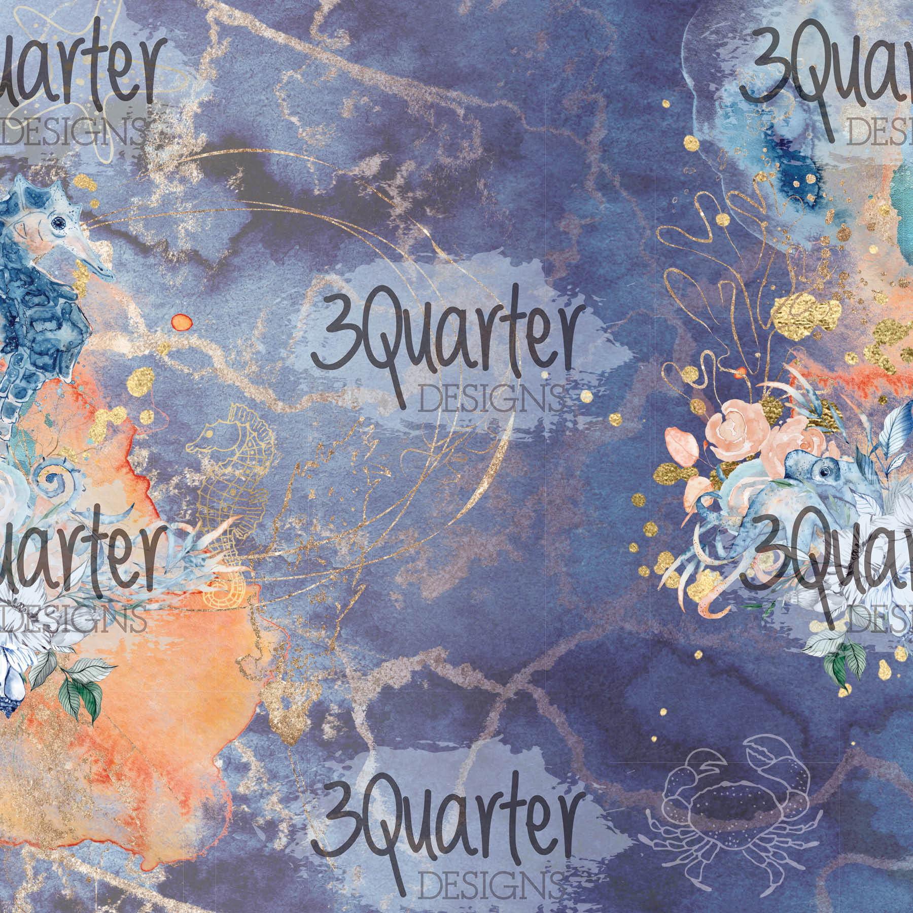 3Quarter Designs - Ocean Lovers - Paper Pad  6 x 6