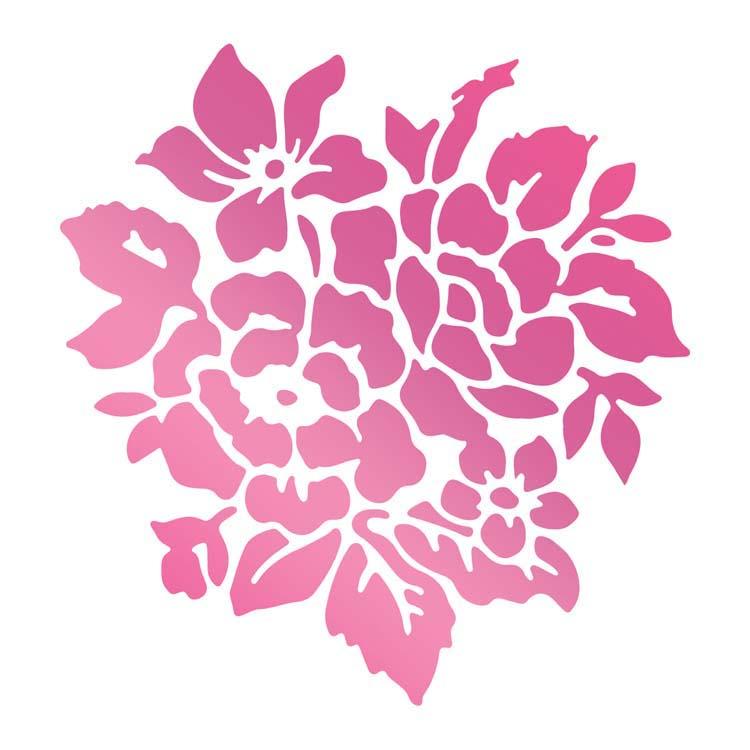 Couture Creations Hotfoil Stamp - Rosy Bouquet