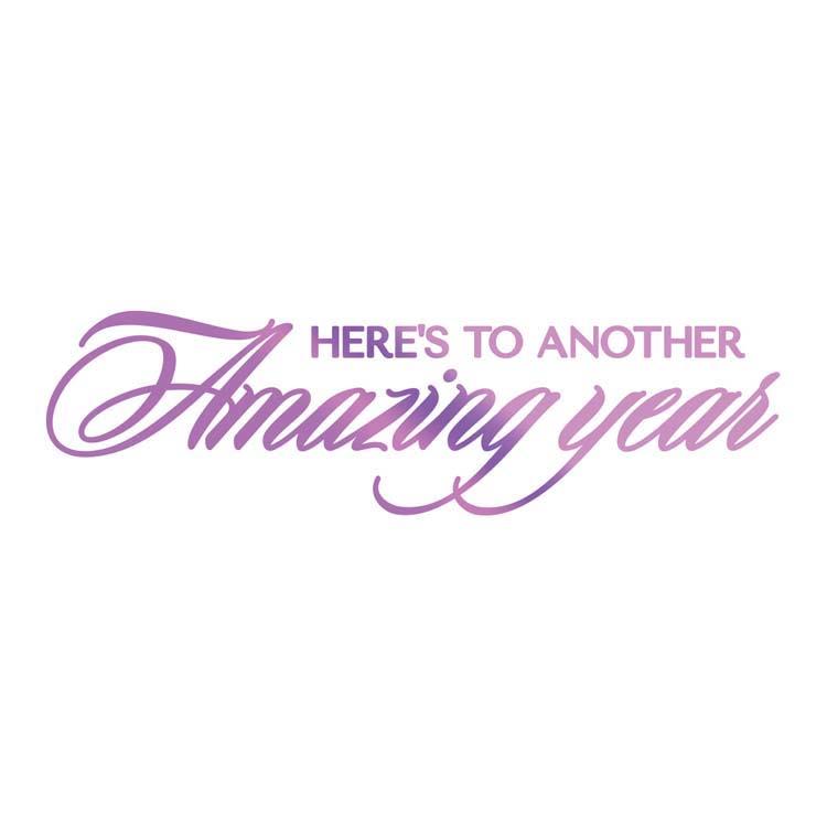 Couture Creations Hotfoil Stamp - Amazing Year Sentiment