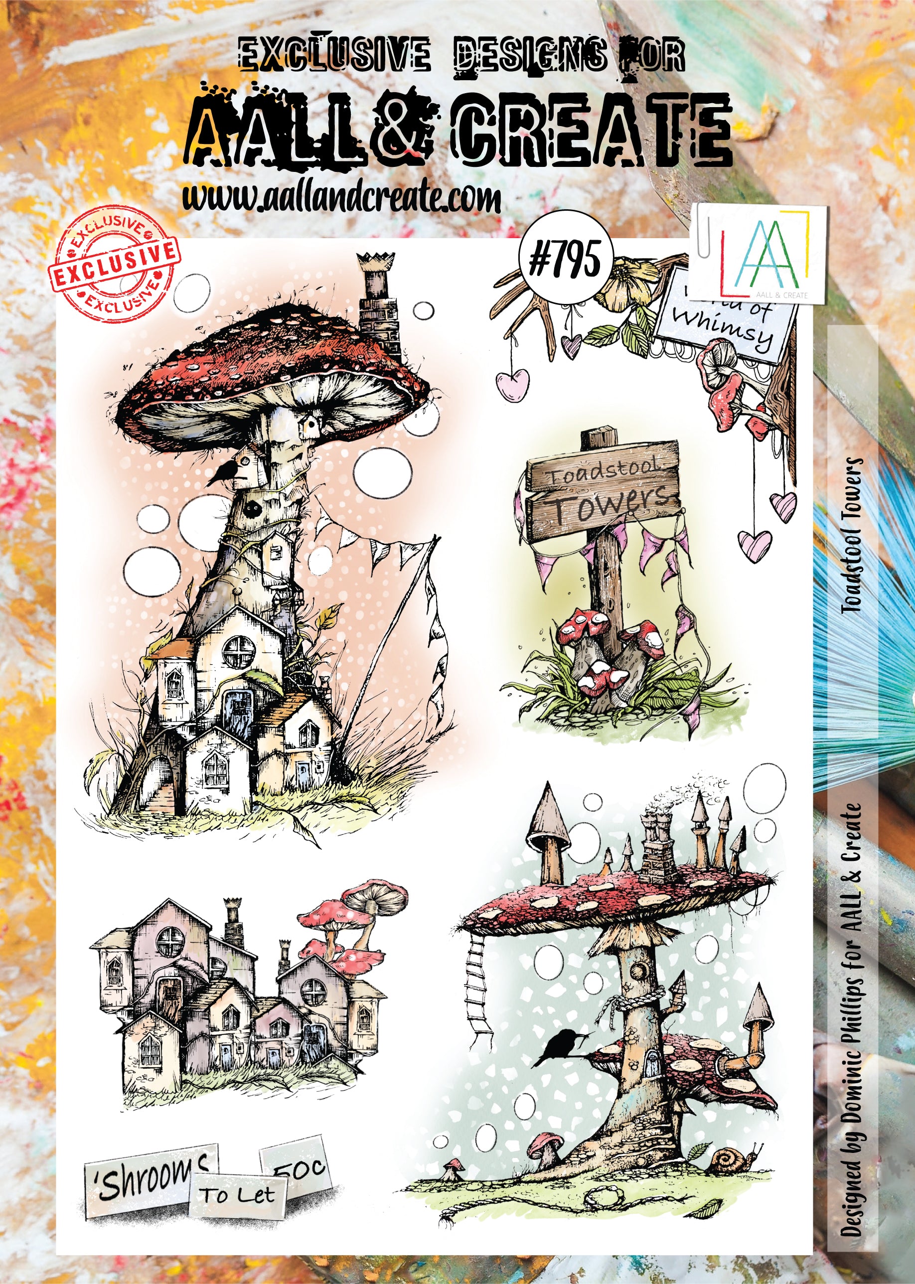 AALL and Create Stamp Set - 795 - Toadstool Towers