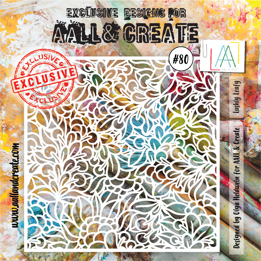 AALL and Create Stencil - 80 - Lushly Leafy