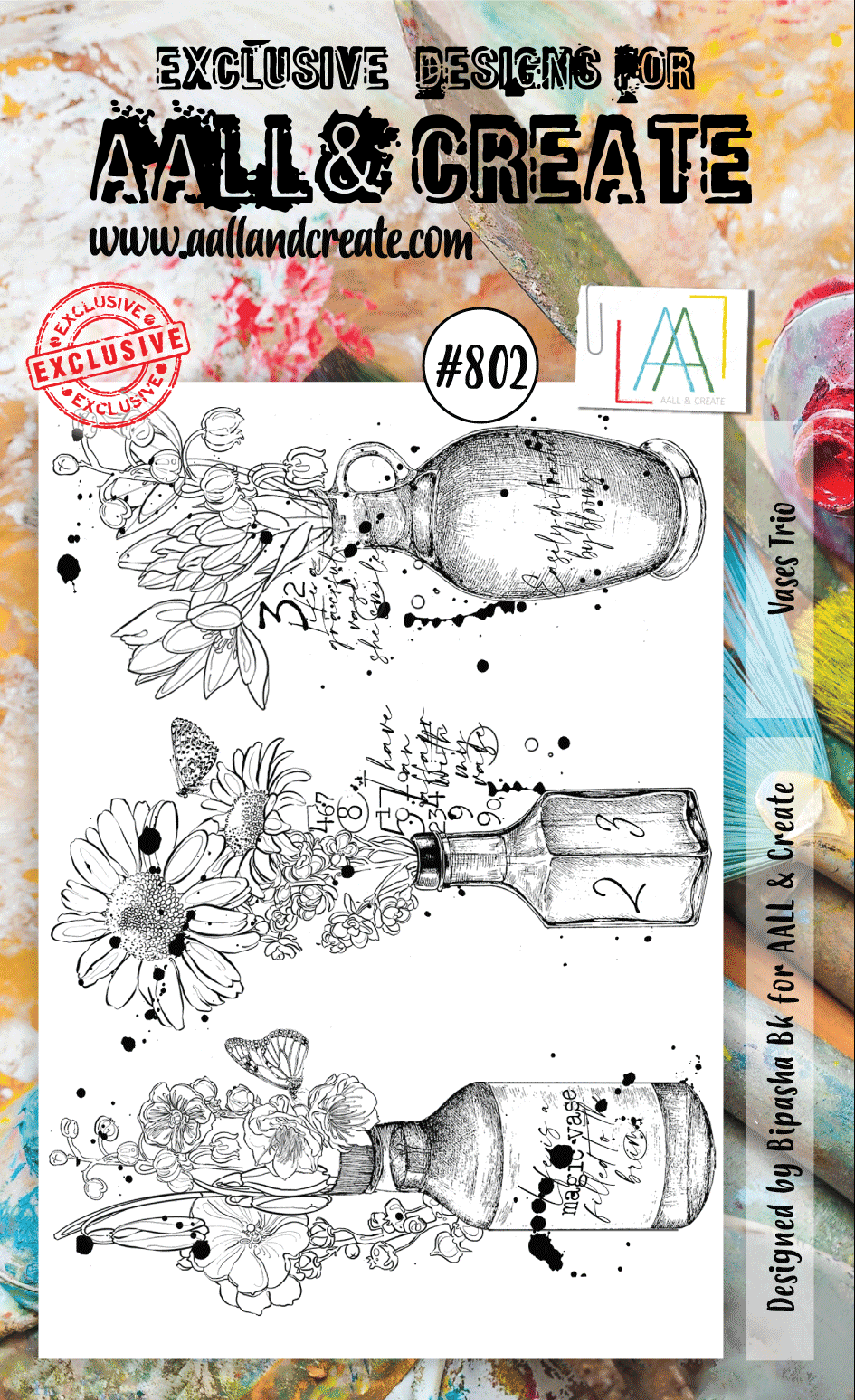 AALL and Create Stamp Set - 802 - Vases Trio