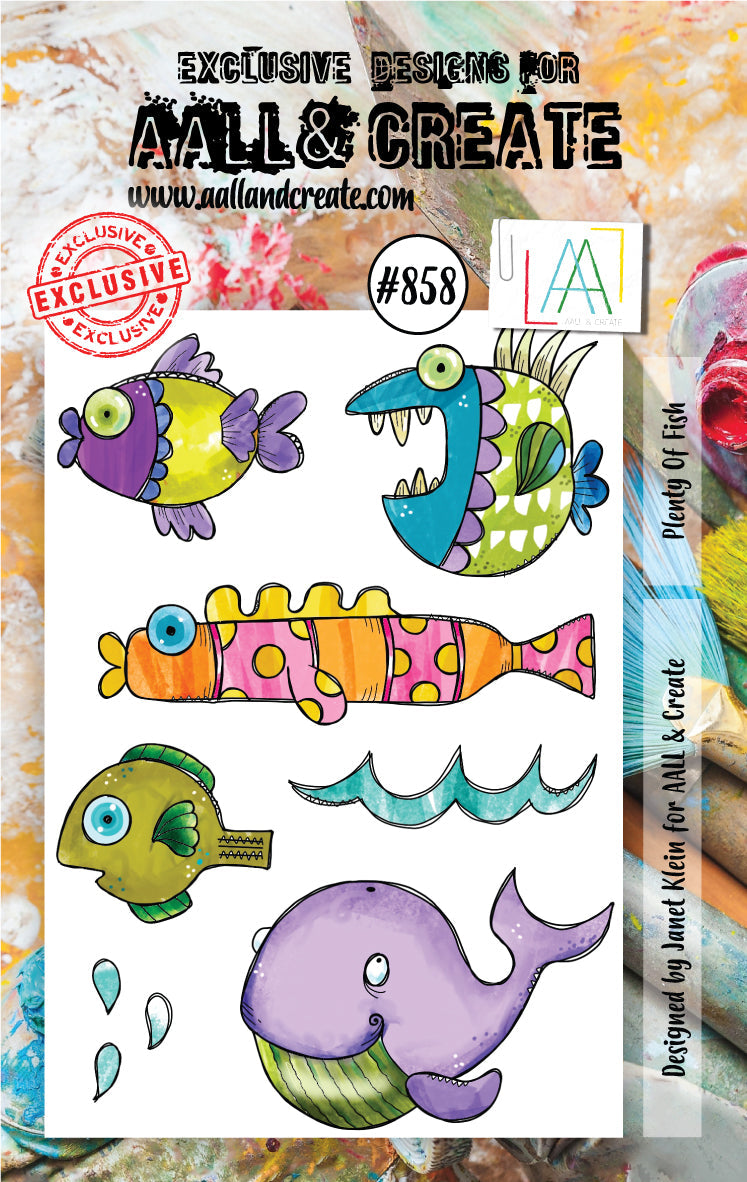 AALL and Create Stamp Set - 858 - Plenty Of Fish