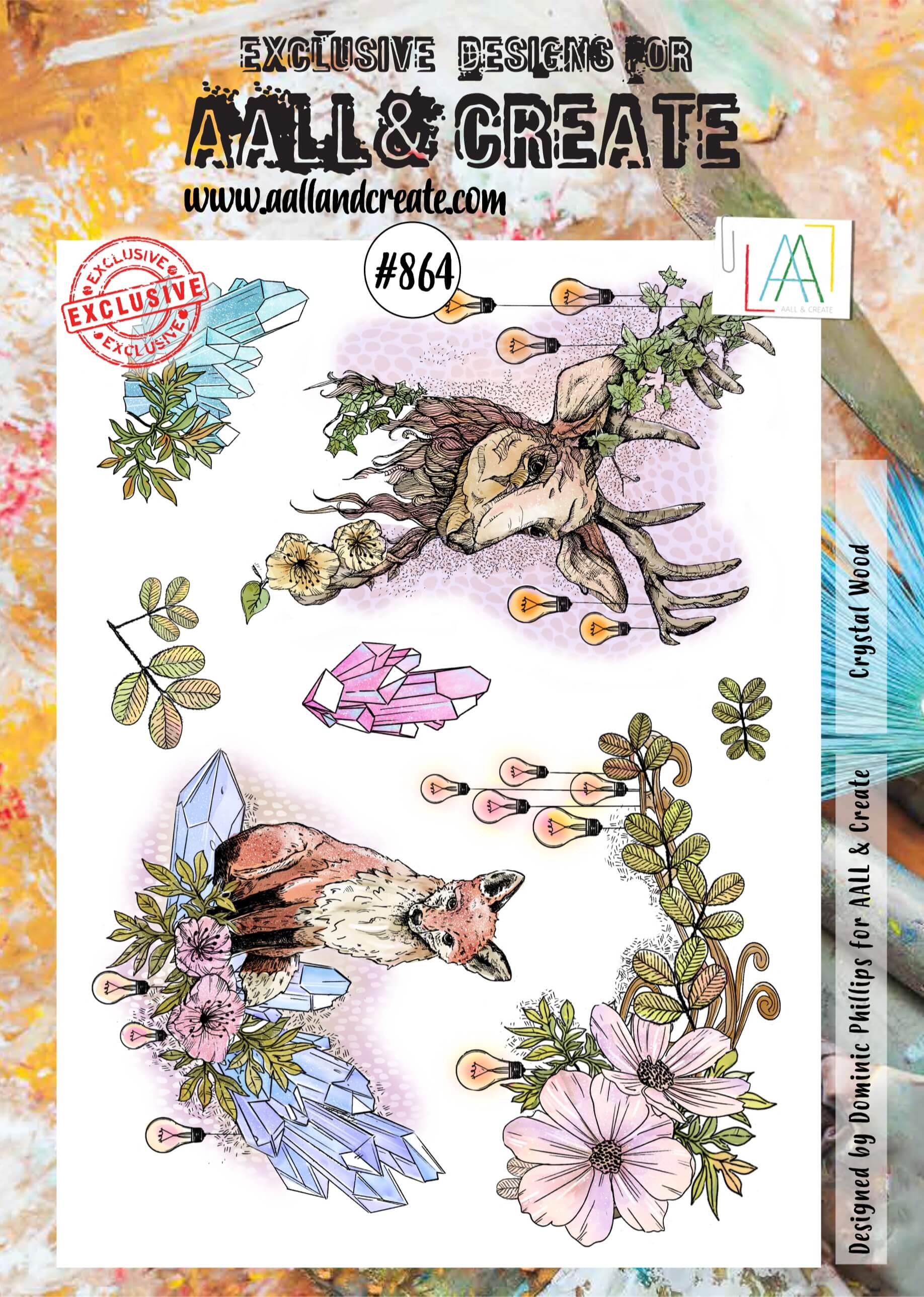 AALL and Create Stamp Set -864 - Crystal Wood