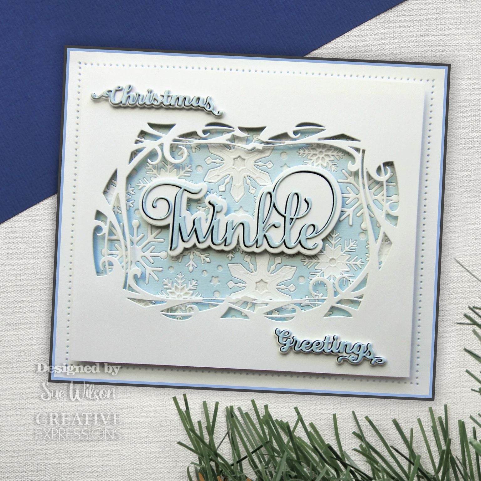 Creative Expressions Sue Wilson Festive Blustery Frame Craft Die